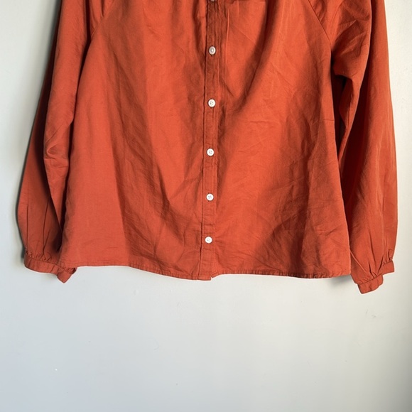 Faherty Orange Blouse - Picture 4 of 11